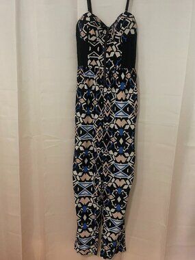 Fire Los Angeles Patterned Sleeveless Jumpsuit Size M